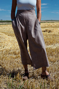 Boat Pant - Handwoven - Seed Pod Brown