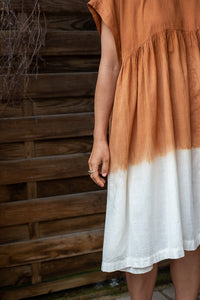 Beach Frock Mini - Handwoven - Hand Dyed with Cutch
