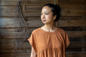 Beach Frock Mini - Handwoven - Hand Dyed with Cutch