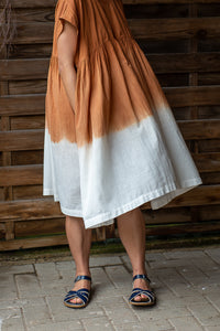 Beach Frock Mini - Handwoven - Hand Dyed with Cutch