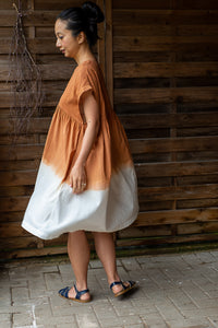 Beach Frock Mini - Handwoven - Hand Dyed with Cutch