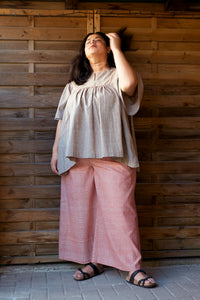 Boat Pant - Handwoven - Faded Red
