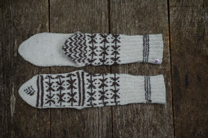 Boot Socks - Handspun Wool - Off-White