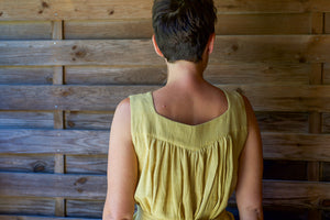 Float Dress - Handwoven Kala Cotton - Mustard