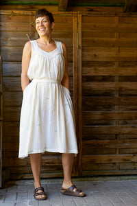 Float Dress - Handwoven Kala Cotton - Indigo