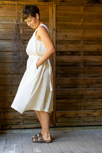 Float Dress - Handwoven Kala Cotton - Indigo