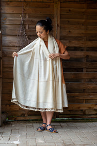 Handwoven Shawl - Kala Cotton - Cutch Stripe