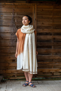 Handwoven Shawl - Kala Cotton - Cutch Stripe