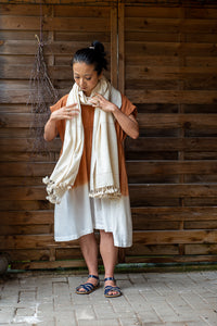 Handwoven Shawl - Kala Cotton - Cutch Stripe