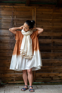Handwoven Shawl - Kala Cotton - Cutch Stripe