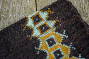 Geometric Leg Warmers - Browns - Naturally Dyed - Selection 2
