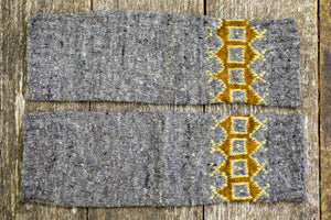 Geometric Leg Warmers - Greys - Naturally Dyed - Selection 1