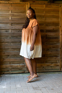 Beach Frock Mini - Handwoven - Hand Dyed with Cutch