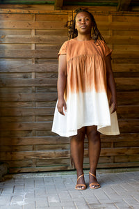 Beach Frock Mini - Handwoven - Hand Dyed with Cutch
